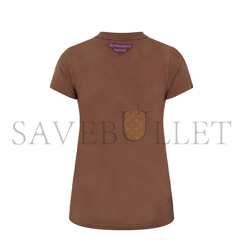 Pra*a printed jersey logo t-shirt